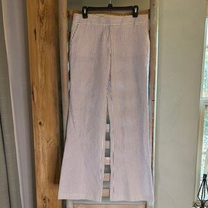 J Crew 6- Striped Wide-Leg Pants